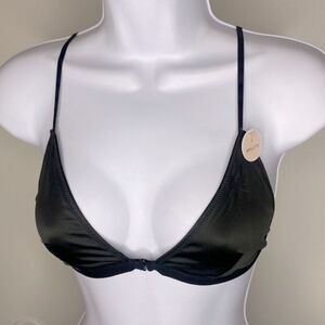 NEW…Black faux silk bra size S (small) from Forever21